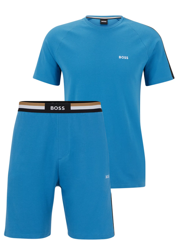 Hugo Boss Structure Short Set Blue 50492543-420