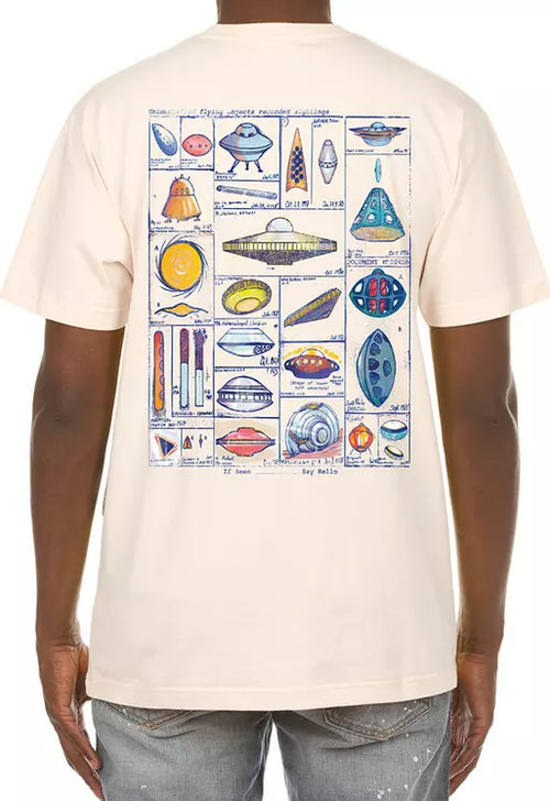 Billionaire Boys Club BB Schematic SS Tee Gardenia 841-4203-GARDENIA