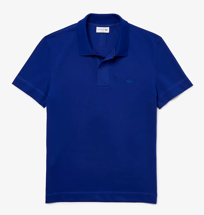 Lacoste Men's Slim Fit Organic Stretch Cotton Piqué Polo Blue PH1909-51-BDM