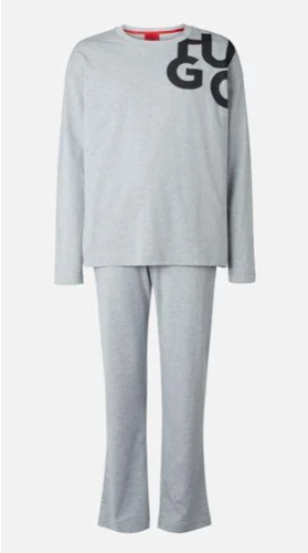 Hugo Boss Tagged Long Set Grey 50478927-035