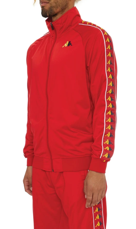 Kappa 222 BANDA CARAMBIE TRACK JACKET Red Yellow Dk Blue Dk White