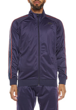 Kappa LOGO TAPE ARTEM 2 TRACK JACKET  Blue Marine - Blue 311B7TW-A1B