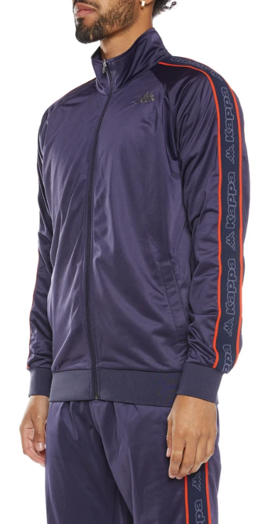 Kappa LOGO TAPE ARTEM 2 TRACK JACKET  Blue Marine - Blue 311B7TW-A1B
