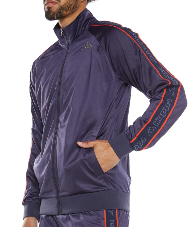 Kappa LOGO TAPE ARTEM 2 TRACK JACKET  Blue Marine - Blue 311B7TW-A1B