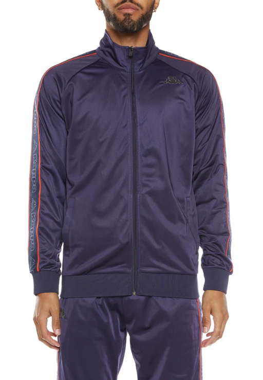 Kappa LOGO TAPE ARTEM 2 TRACK JACKET  Blue Marine - Blue 311B7TW-A1B