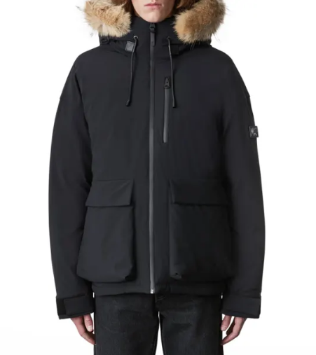 Mackage Men's Hooded Down Coat MARCUS Black