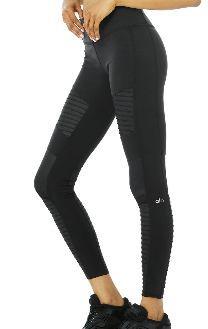 Alo Yoga HW Moto leg BLACK/BLACK W5494R-BLACK/BLACK