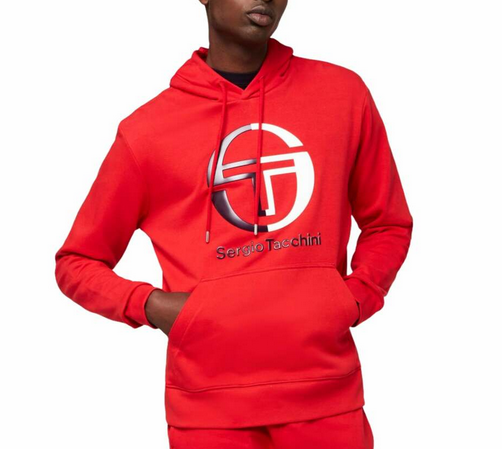 Sergio Tacchini ESSENTIAL HOODIE HIGH RISK RED STF21M50175-633