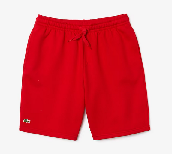 Lacoste Men's SPORT Tennis Fleece Shorts Red GH2136-51-240