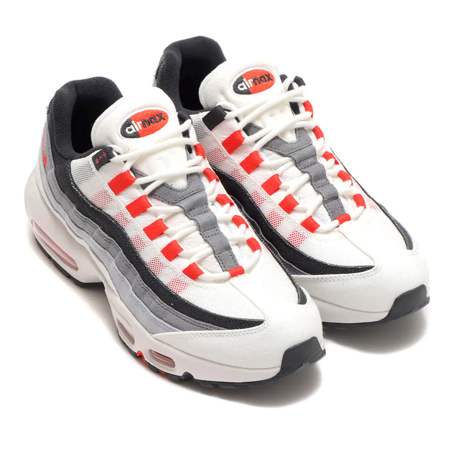 靴 NIKE AIR MAX 95 SUMMIT WHITE/CHILE RED Amazon.com | NIKE Men's Running Shoe, Summit White Chile Red Off