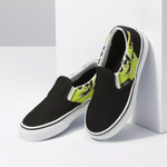 Vans Kids Slime Flame Classic Slip-On color Black/True White VN0A4BUT31M